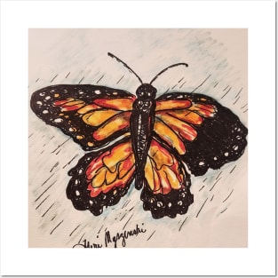 Monarch butterfly Posters and Art